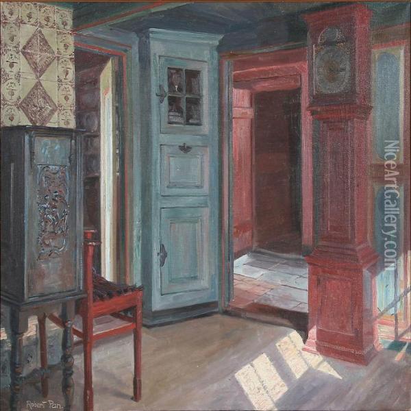 Country Interior, Presumably From Fano Island Oil Painting - Robert Panitzsch