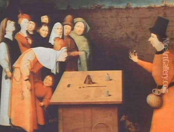 The Magician Oil Painting - Hieronymous Bosch