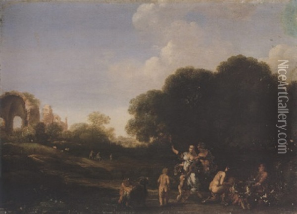 Classical Landscape With Nymphs And The Goat 