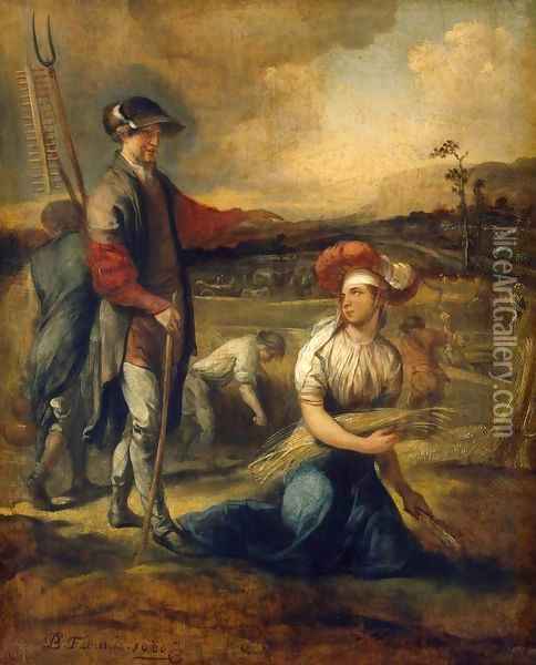 Ruth and Boaz Oil Painting - Barent Fabritius