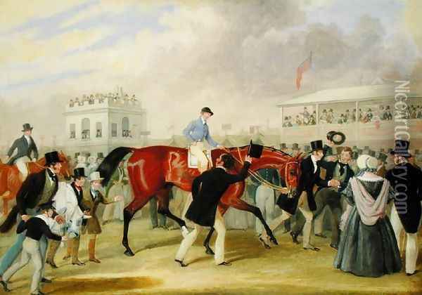 The Derby Pets- The Winner, 1842 Oil Painting - James Pollard