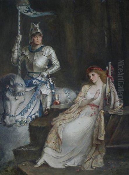 Knight And Lady Painting