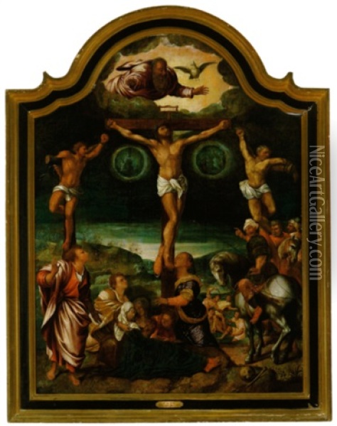 Die Kreuzigung Christi Oil Painting - Bernaert (Barend) van Orley