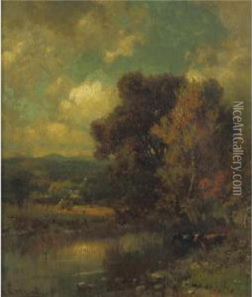 Autumn Landscape Oil Painting - George Herbert McCord