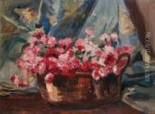 Corbeille De Fleurs Oil Painting - Georges Lapchine