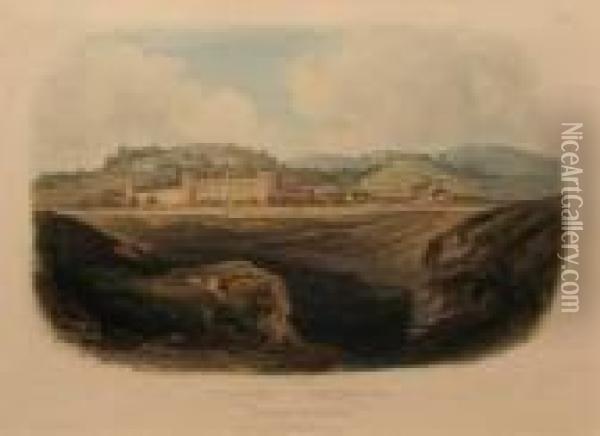 Western Penitentiary, Near Pittsburgh. Oil Painting - Karl Bodmer