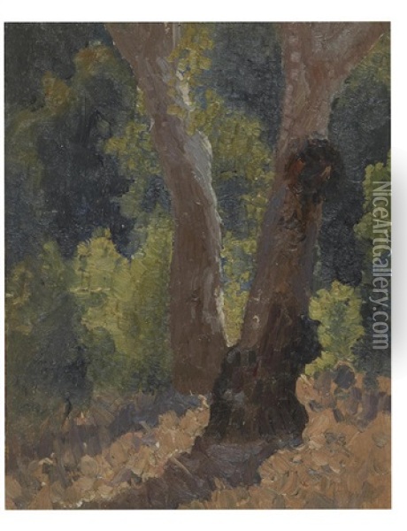 In The Bush Oil Painting - Elioth Gruner