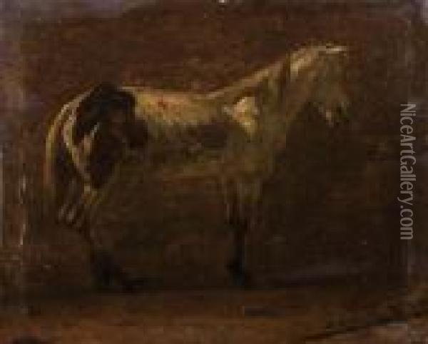 Cheval Oil Painting - Karel Dujardin