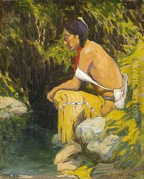Resting Oil Painting - Eanger Irving Couse