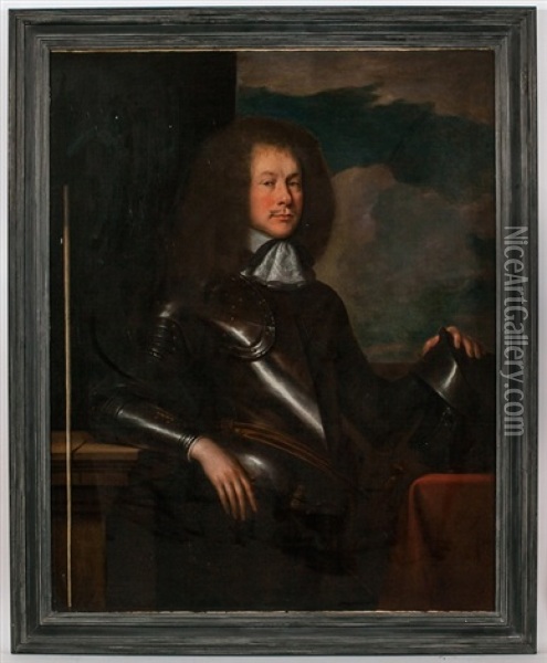 Portrait Of Henry, 3rd Lord Arundel Of Wardour (and Keeper Of The Privy Seal) In Armour Oil Painting - John Michael Wright