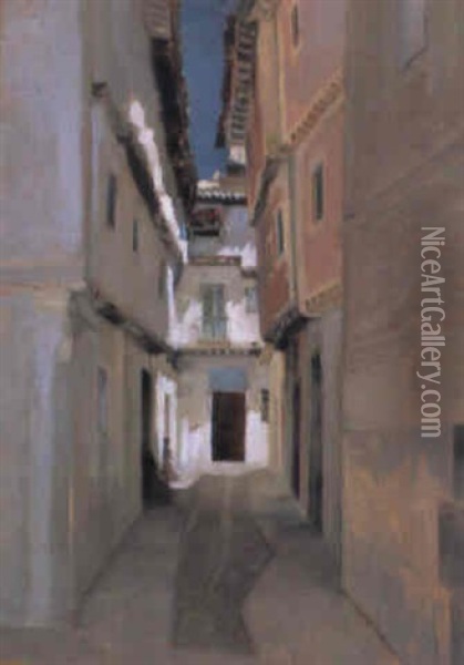 Gata I Toledo Oil Painting - Albert Edelfelt
