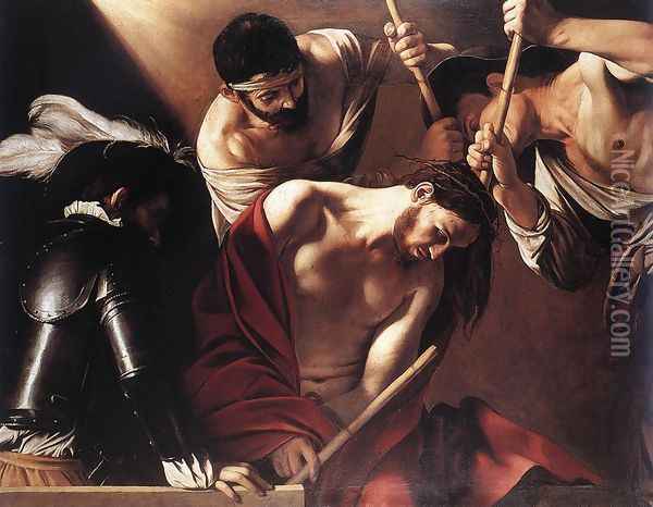 The Crowning with Thorns Oil Painting - Caravaggio