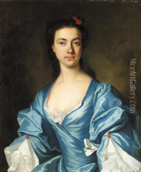 Portrait Of A Lady Oil Painting - Adriaen Carpentiers