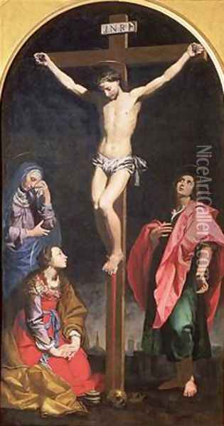 Crucifixion Oil Painting - Lorenzo Lippi