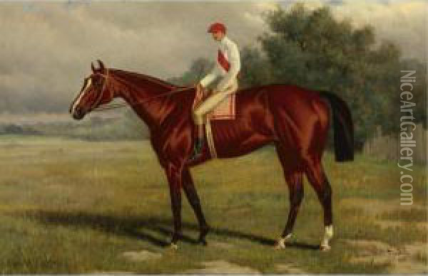 Leonatas, Winner Of The 1883 Kentucky Derby Oil Painting - Henry Stull