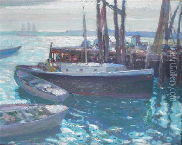 Afternoon Light, Provincetown Oil Painting - Richard Edward Miller