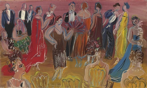 Reception Oil Painting - Raoul Dufy