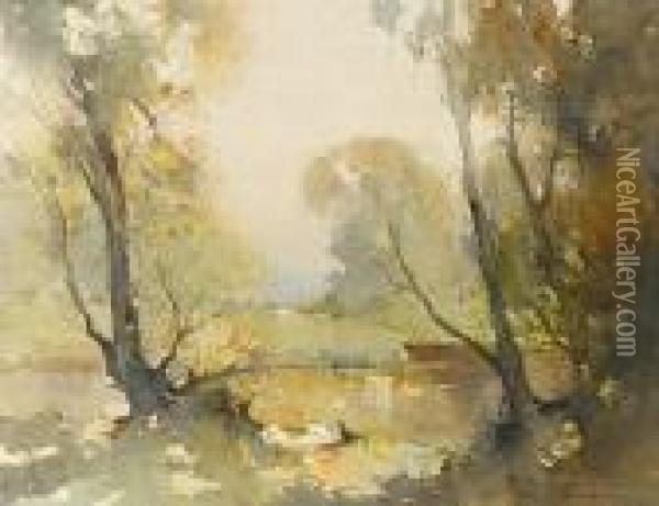 River Glad Oil Painting - Reginald Ward Sturgess