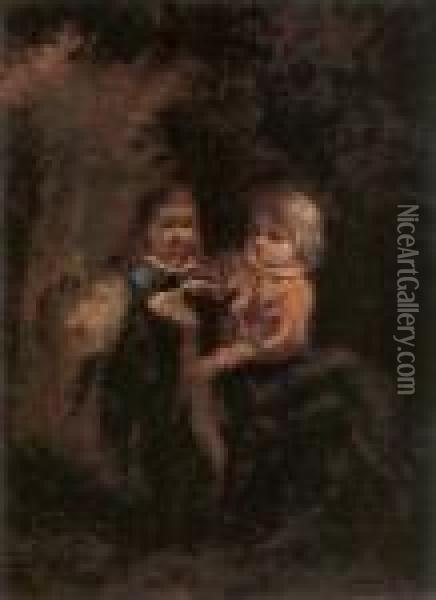 (french, 1807-76) Oil Painting - Narcisse-Virgile D Az De La Pena
