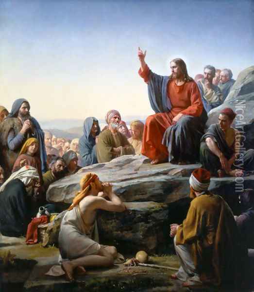 The Sermon on the Mount Oil Painting - Carl Heinrich Bloch