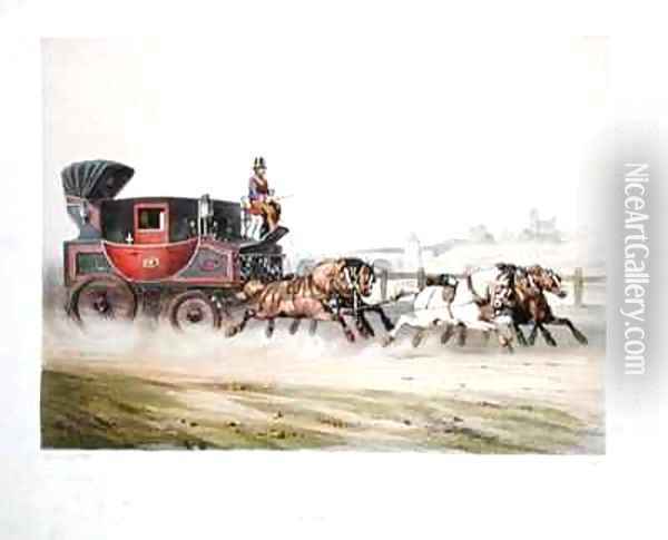 The Mail Coach Oil Painting - Fort, F.