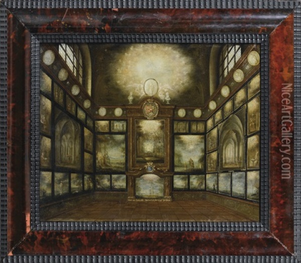 La Galerie De Tableaux De La Reine De Pologne Marie-josephe D'autriche Oil Painting - Gabriel Ambrosius Donath