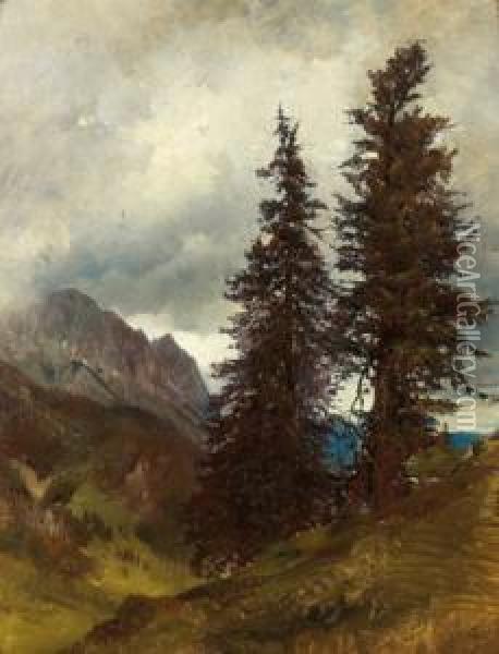 Im Gebirge Oil Painting - Eduard Peithner Von Lichtenfels