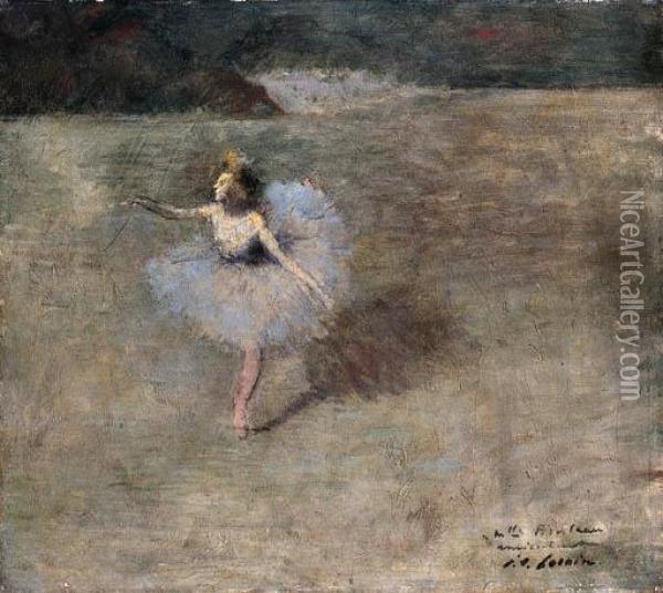 La Danseuse Aux Bas Roses Oil Painting - Jean-Louis Forain