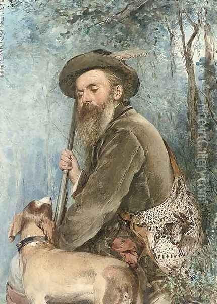 A rest from hunting Oil Painting - Horace van Truith
