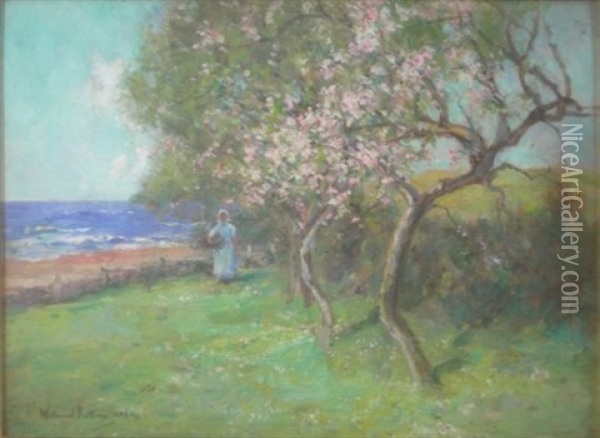 The Orchard Oil Painting - Alexander Wellwood Rattray