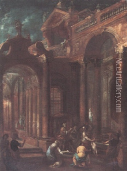The Judgment Of Solomon Oil Painting - Pietro Cappelli