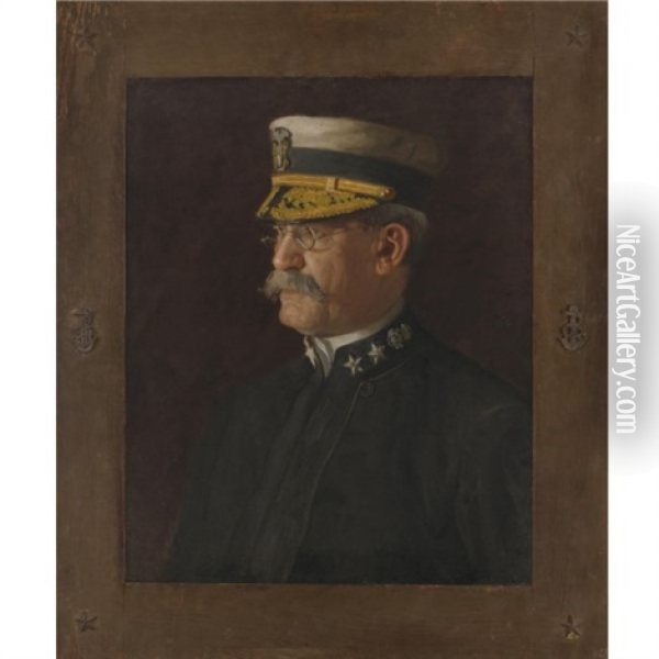 Rear Admiral Charles Dwight Sigsbee Oil Painting - Thomas Eakins