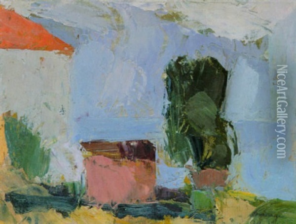 Brissago Oil Painting - Albert Mueller