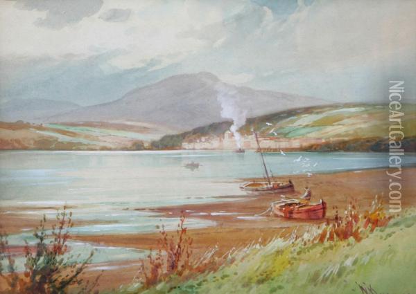 On The Trossachs, Scotland Oil Painting - William Knox