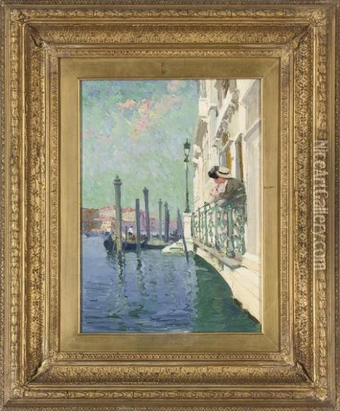 The Grand Canal, Venice Oil Painting - Edward Harry Handley-Read