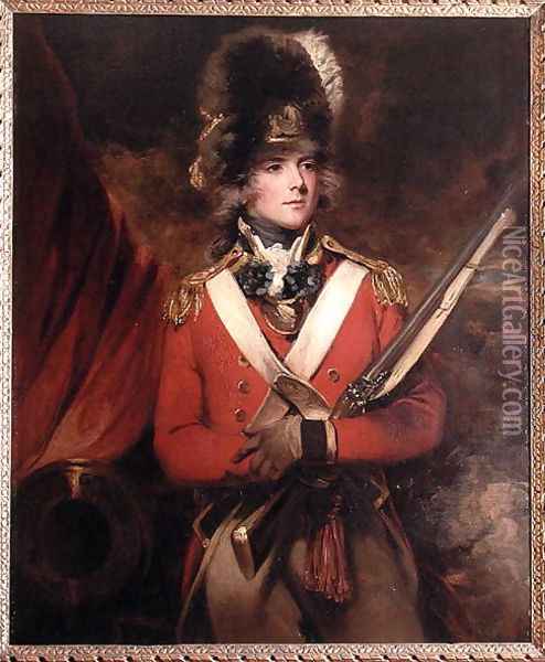 Colonel Thomas Grosvenor 1764-1851 Oil Painting - John Hoppner