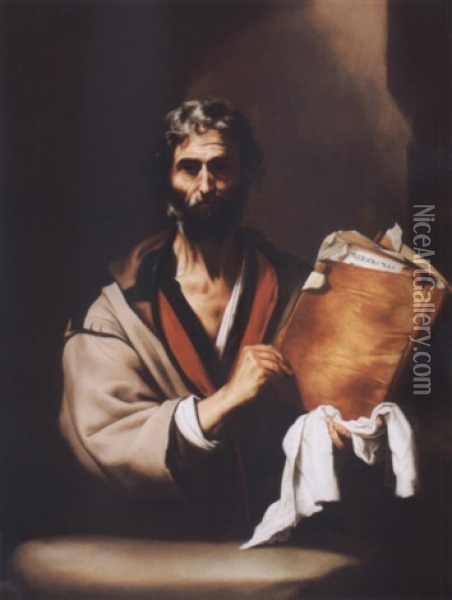 A Greek Philosopher Oil Painting - Jusepe de Ribera