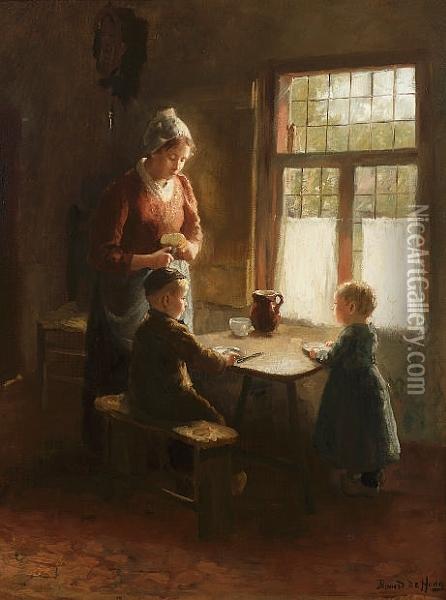 Tea Time Oil Painting - Bernard Johann De Hoog