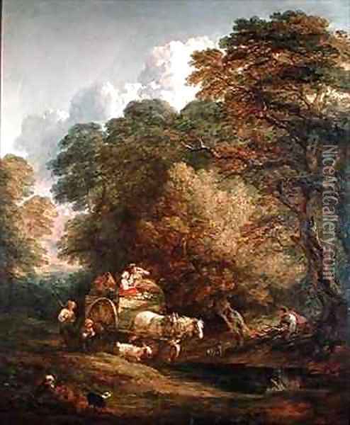 The Market Cart Oil Painting - Thomas Gainsborough