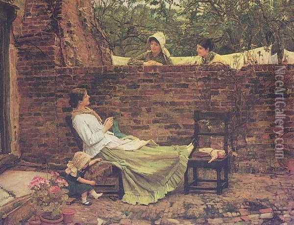 Good Neighbours 1885 Oil Painting - John William Waterhouse
