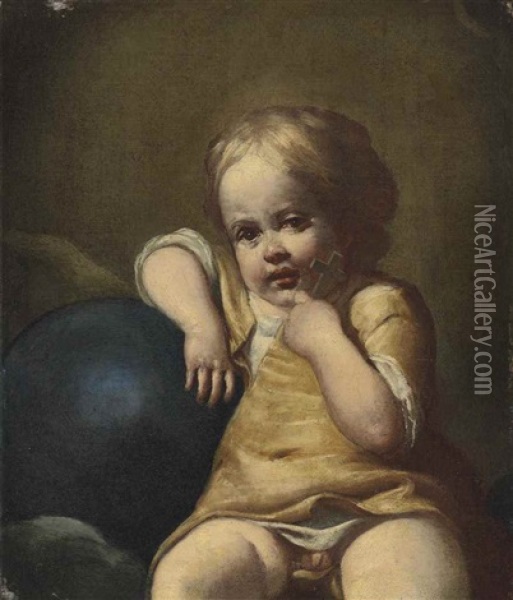 The Infant Christ As Redeemer Oil Painting - Giuseppe Maria Crespi