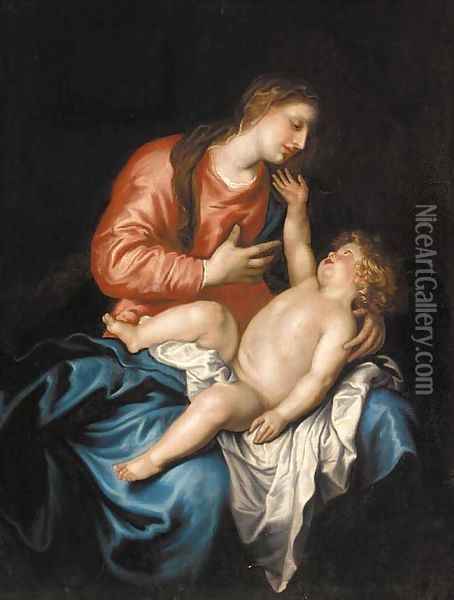 The Madonna and Child 2 Oil Painting - Sir Anthony Van Dyck