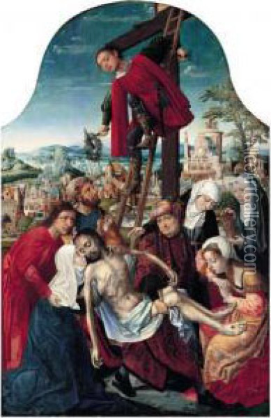 Christ Oil Painting - The Master Of Frankfurt
