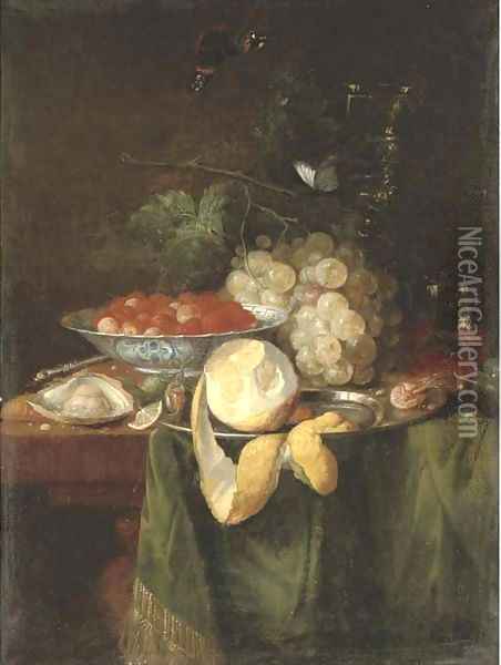 Fruits Oil Painting - Abraham Hendrickz Van Beyeren