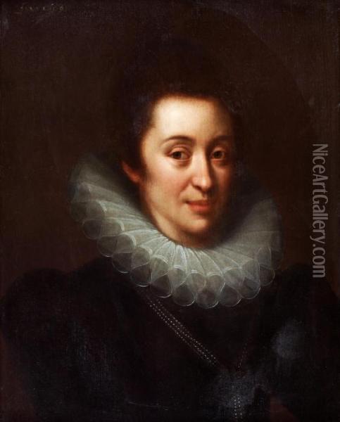 Portrait Of A Woman Oil Painting - Gortzius Geldorp