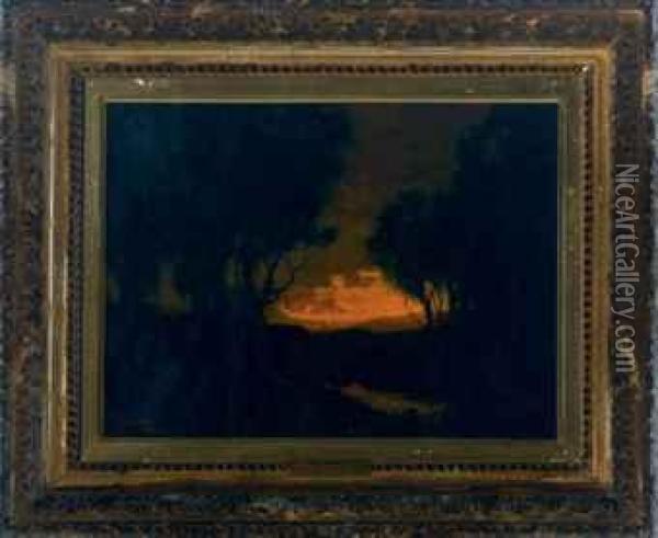 The Glow Oil Painting - Franklin De Haven