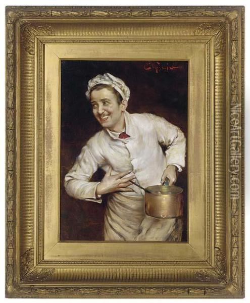 The Amorous Chef Oil Painting - E. Giachi