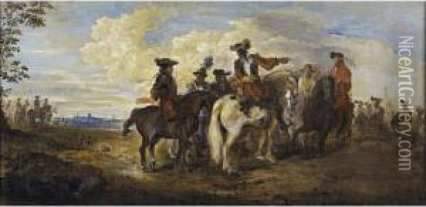 Appartenant A Une Collection Particuliere
 

 
 
 

 
 Choc De Cavalerie [ ; A Cavalry Skirmish ; Oil On Canvas ] Oil Painting - Joseph Parrocel