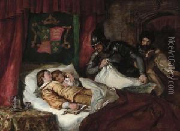 The Death Of Edward V And His Brother Richard Oil Painting - William Simson