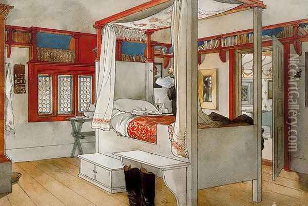 My room Oil Painting - Carl Larsson